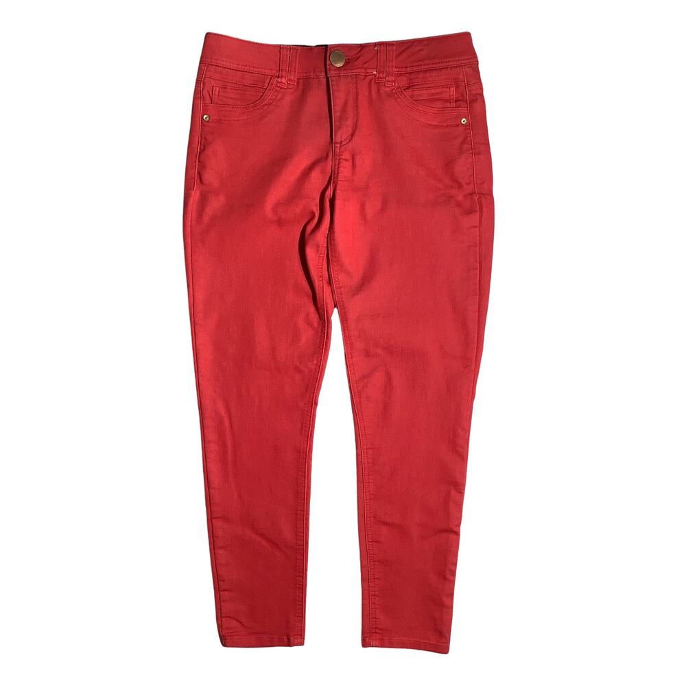 Democracy Red Skinny Jeans Women 6 — Ab Technology, Stretch, Modern